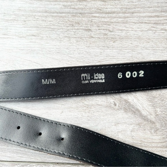 Vintage Nevada Jeanswear Floral Embossed Suede Leather Belt - Picture 10 of 12